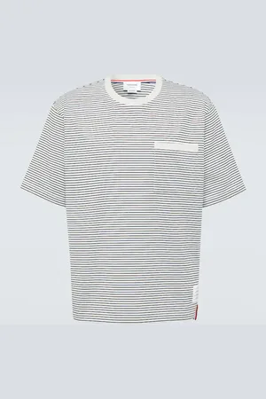 Thom Browne Striped cotton jersey T-shirt