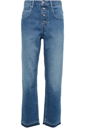 Marant Etoile Belden high-rise cropped jeans