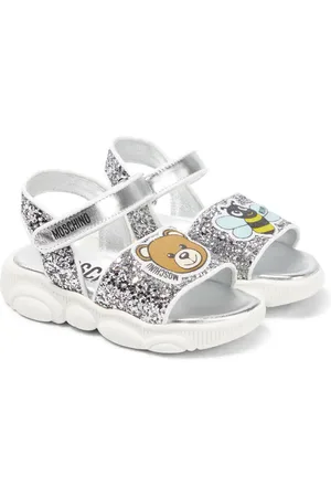 Moschino Teddy Bear glitter sandals