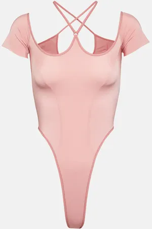KNWLS Halterneck mesh bodysuit