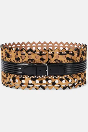Alaïa AlaÃ¯a Small leather corset belt