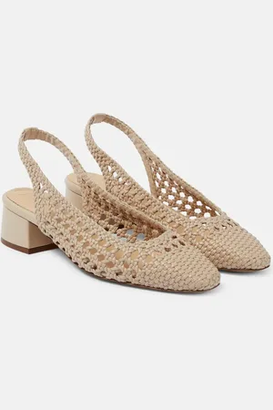 Souliers Martinez Nova Tarragona leather slingback pumps