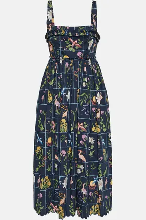 Agua by Agua Bendita Barbara ParaÃ­so poplin midi dress