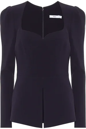 Safiyaa Stretch-crÃªpe blouse