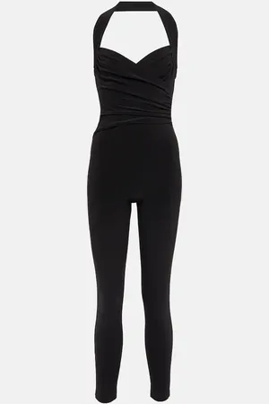 Norma Kamali Cayla velvet catsuit