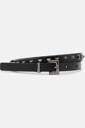 VALENTINO GARAVANI Rockstud slim leather belt