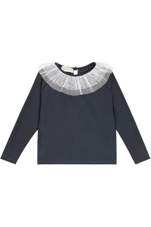 Suncracy Saladeta tulle-trimmed top