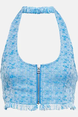 Staud Becca tweed crop top