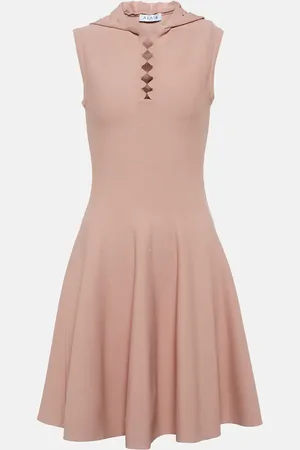 Alaïa AlaÃ¯a Hooded knit minidress