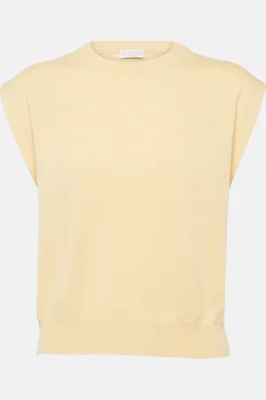 Brunello Cucinelli Ribbed-knit cashmere top