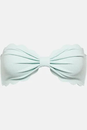 Marysia Antibes scalloped bandeau bikini top