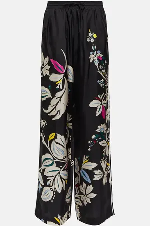 Dorothee Schumacher Floral wide-leg silk pants