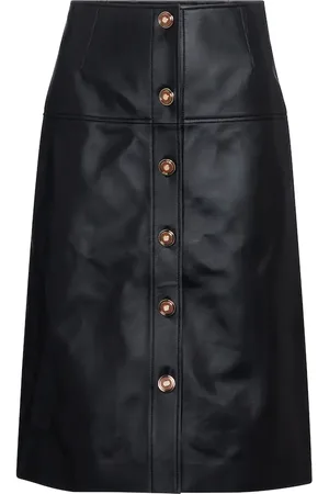 GABRIELA HEARST Anna leather midi skirt
