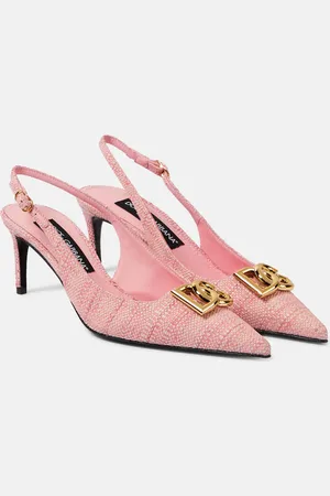 Dolce & Gabbana 65 logo slingback pumps