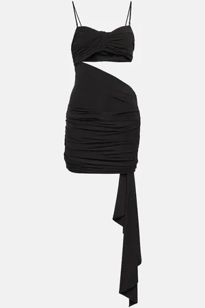 OFF-WHITE Cutout crÃªpe minidress