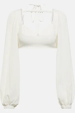Simkhai Enya cotton gauze crop top
