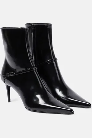 Saint Laurent Hacker 70 leather ankle boots