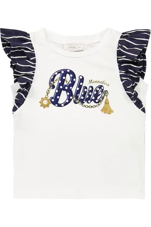 MONNALISA Cotton jersey printed top