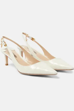 Tom Ford Angelina 55 leather slingback pumps