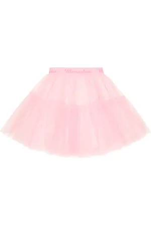 MONNALISA Logo tulle skirt