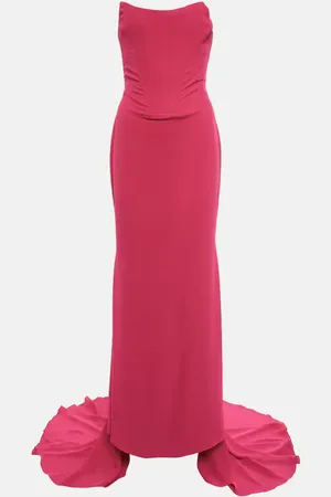 GIUSEPPE DI MORABITO Strapless crÃªpe gown