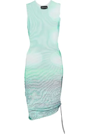 Louisa Ballou Heatwave printed mesh minidress