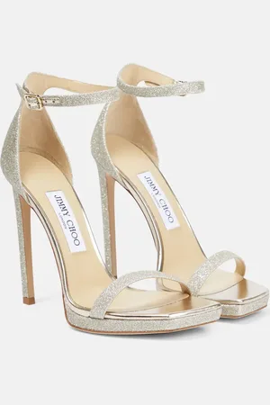 Jimmy Choo Alva 120 embellished leather sandals