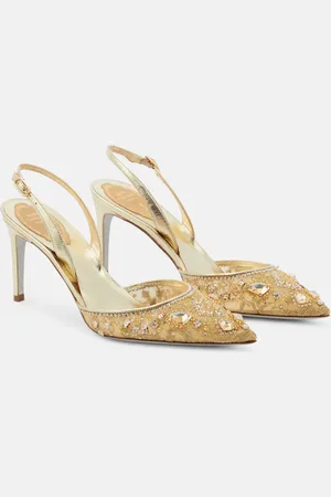 RENE CAOVILLA Embellished slingback pumps