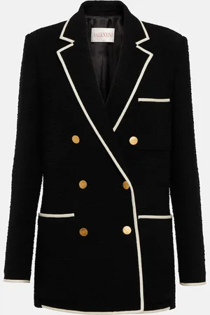 VALENTINO VLogo tweed blazer
