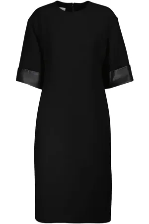 VALENTINO Wool and silk midi dress