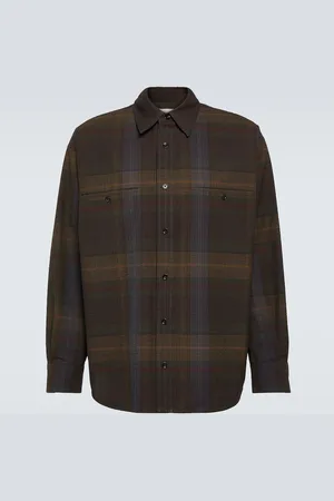 LEMAIRE Checked wool shirt