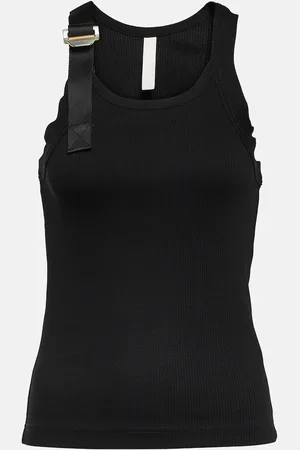 DION LEE Safety Slider cotton-blend tank top