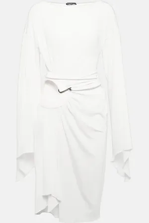Tom Ford Belted cutout jersey minidress