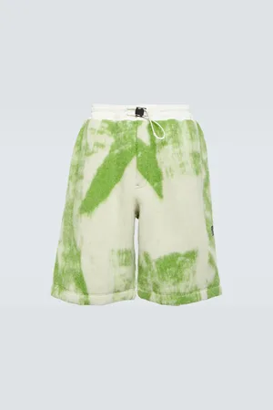 Y-3 Printed wool-blend shorts