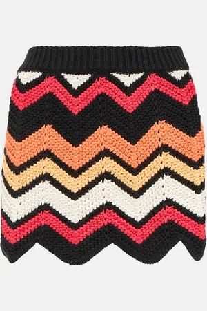 Alanui Kaleidoscopic cotton-blend miniskirt