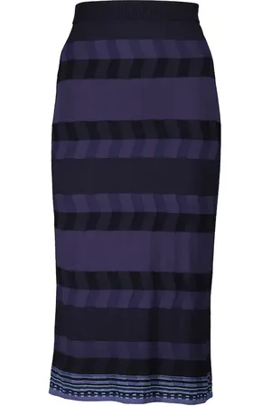 Diane von Furstenberg Rosa ribbed-knit midi skirt