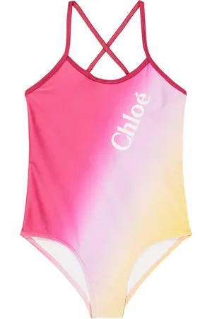 Chloé ChloÃ© Kids Logo tie-dye swimsuit