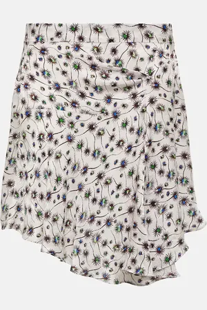 Isabel Marant Selena printed asymmetric miniskirt