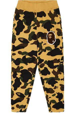 BAPE Camouflage cotton sweatpants