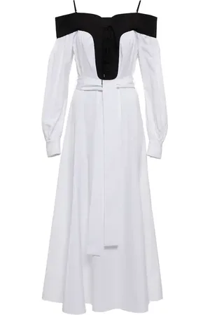GABRIELA HEARST Elias off-shoulder cotton midi dress