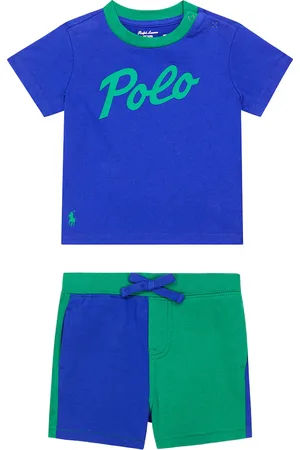 Ralph Lauren Baby logo jersey T-shirt and shorts set