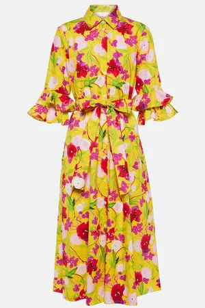 Carolina Herrera Floral cotton shirt dress