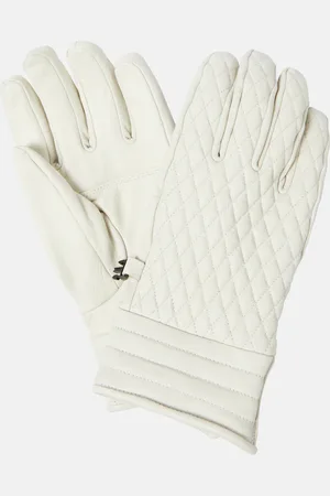 Fusalp Athena quilted leather ski gloves