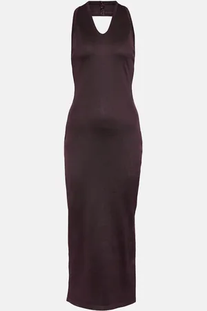 Alaïa AlaÃ¯a Halterneck knit midi dress