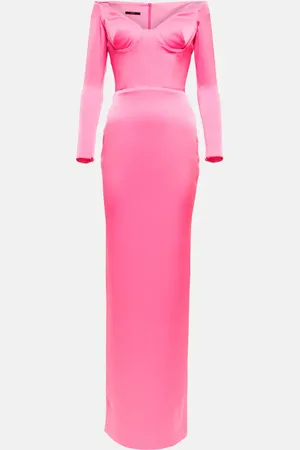 ALEX PERRY Merrit off-shoulder maxi dress