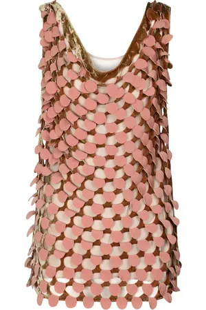 Maison Margiela Perforated velvet tank top