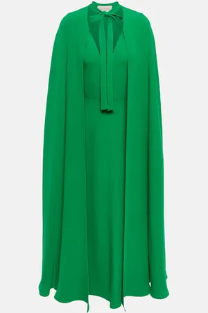 VALENTINO Silk crÃªpe midi dress