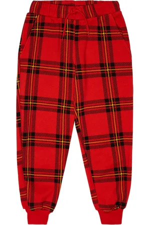 Mini Rodini Checked cotton sweatpants
