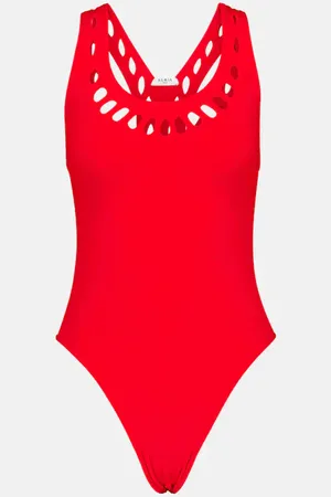 Alaïa AlaÃ¯a Cutout racerback swimsuit