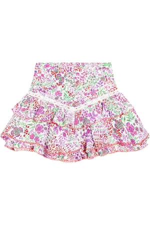 POUPETTE ST BARTH Alizee ruffled floral skirt